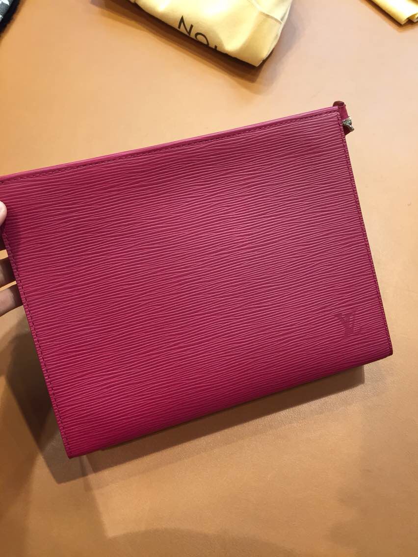 Real Louis Vuitton Epi Cosmetic Case M41085 Fuchsia